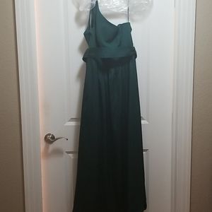 Forrest green bridesmaid dress